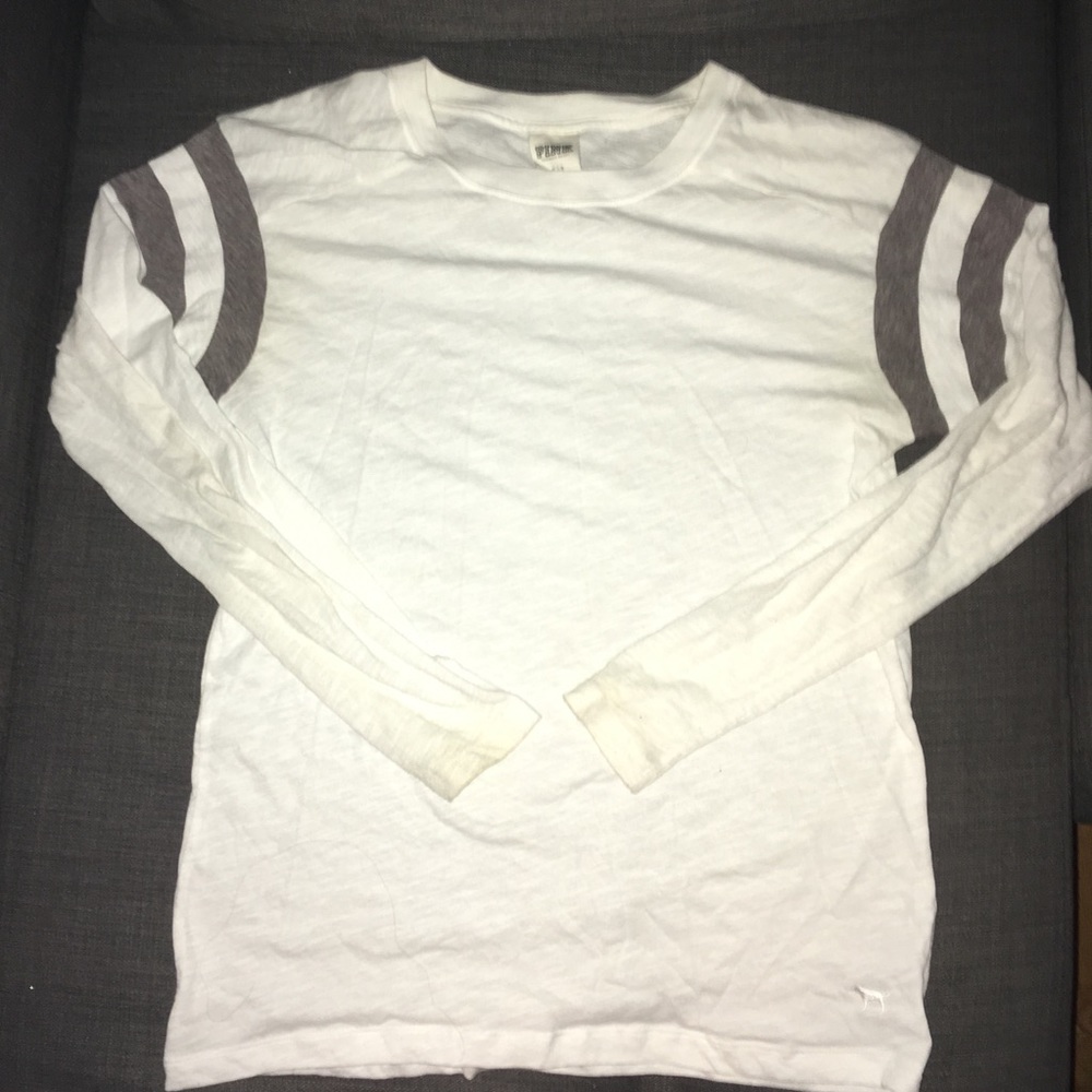 Victoria’s Secret pink white lounge shirt